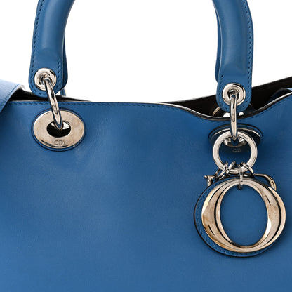 Christian Dior Smooth Calfskin Medium Diorissimo Tote Blue 8 of 10