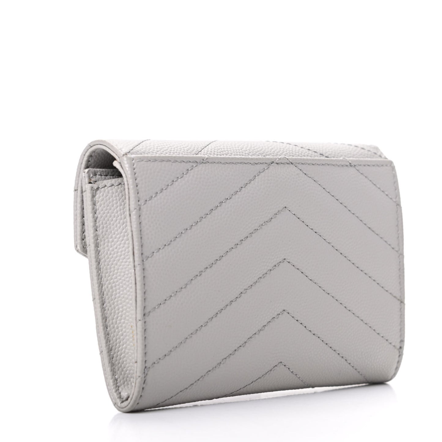 Grain De Poudre Matelasse Chevron Small Monogram Envelope Wallet Souris