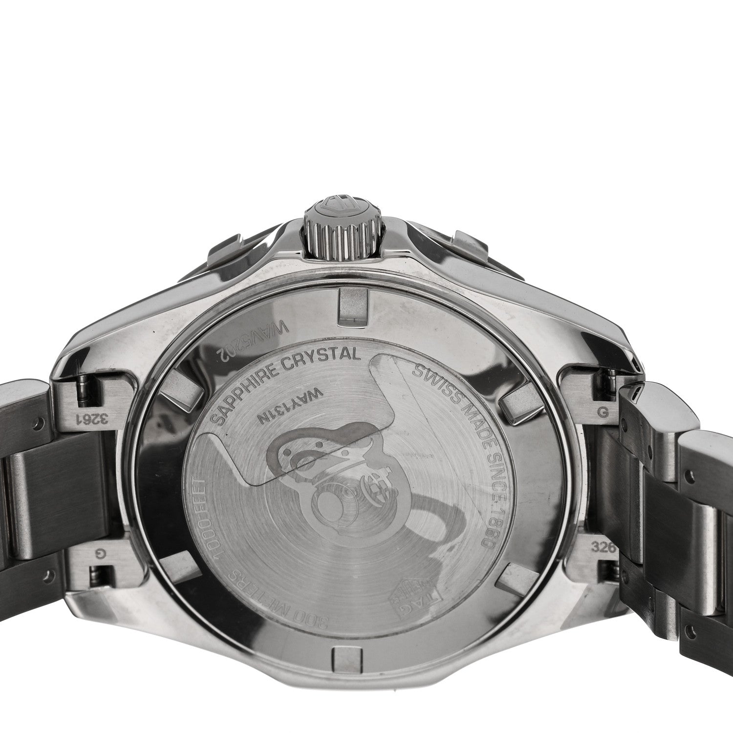 Tag Heuer Stainless Steel Diamond Bezel Blue Mother of Pearl 35mm Aquaracer Lady Quartz Watch WAY131N 4 of 5