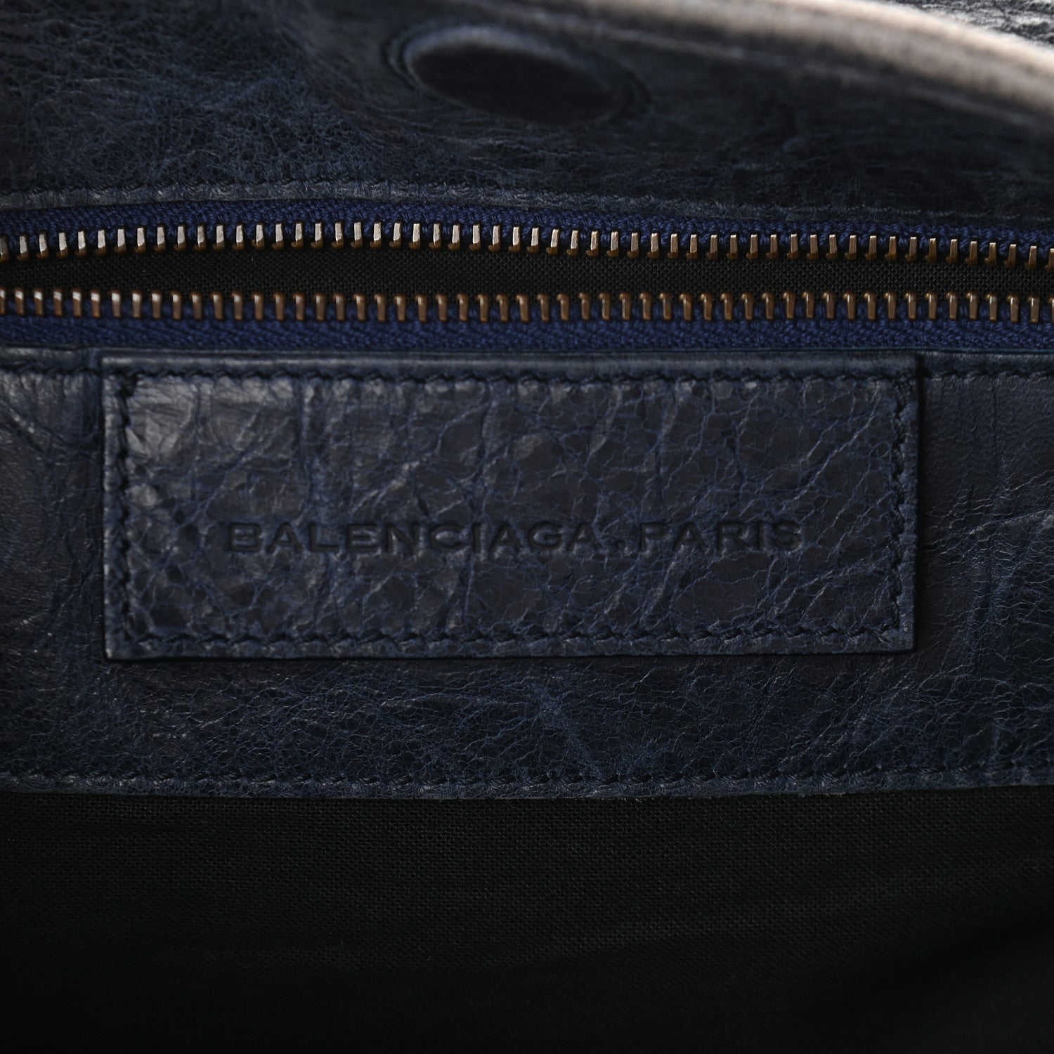 Balenciaga Agneau Classic Hardware Large Sunday Tote Bleu Roi 6 of 9