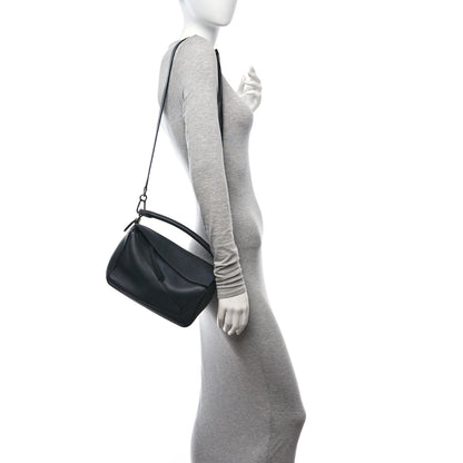 Loewe Calfskin Small Puzzle Bag Black 2 of 8