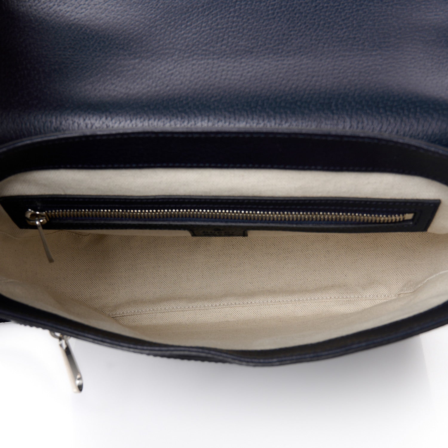 Gucci Tender GG Supreme Monogram Textured Dollar Calfskin Ophidia Messenger Bag Dark Blue 5 of 10