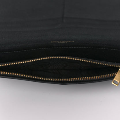 Saint Laurent Calfskin Tiny Monogram Cassandre Wallet Black 6 of 12