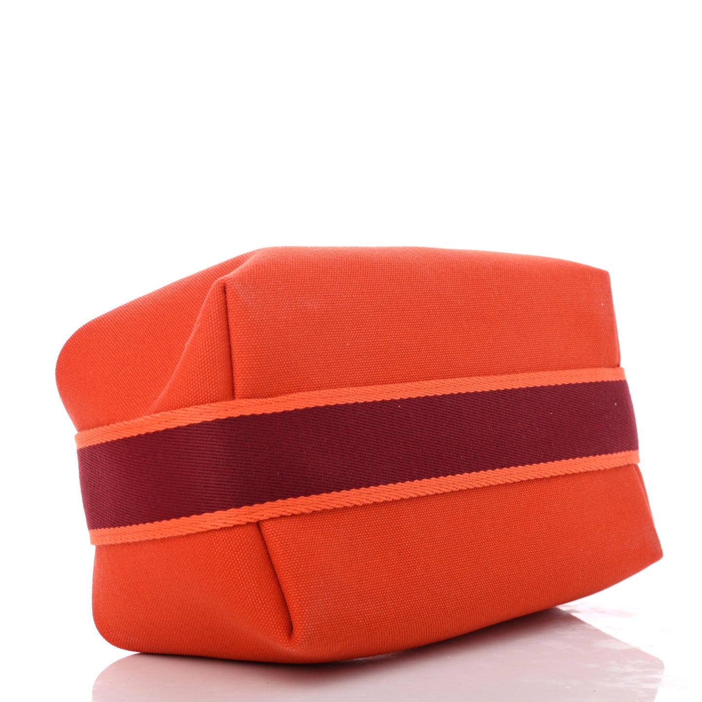 Canvas Small Bride-A-Brac Pouch Orange Burgundy