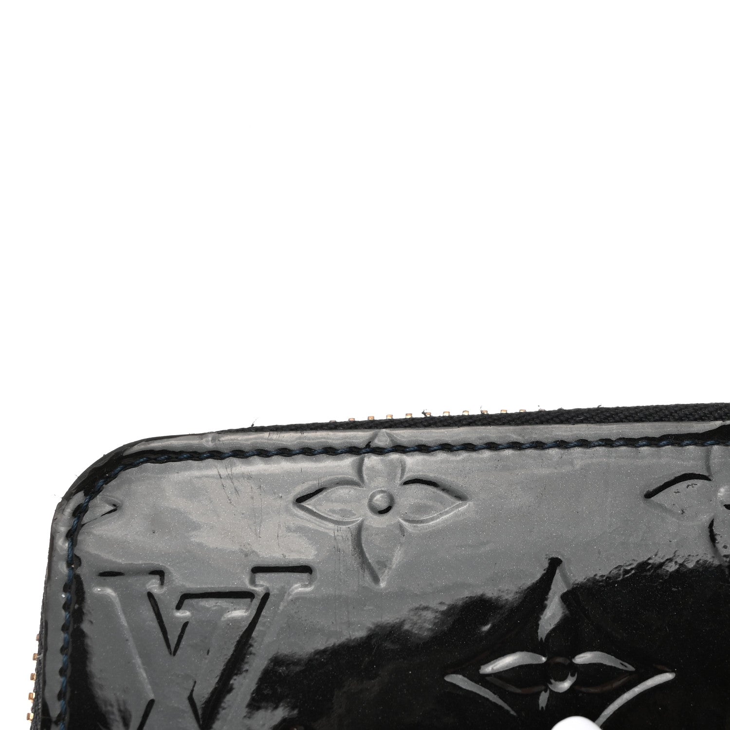 Louis Vuitton Vernis Zippy Wallet Blue Infini 9 of 9