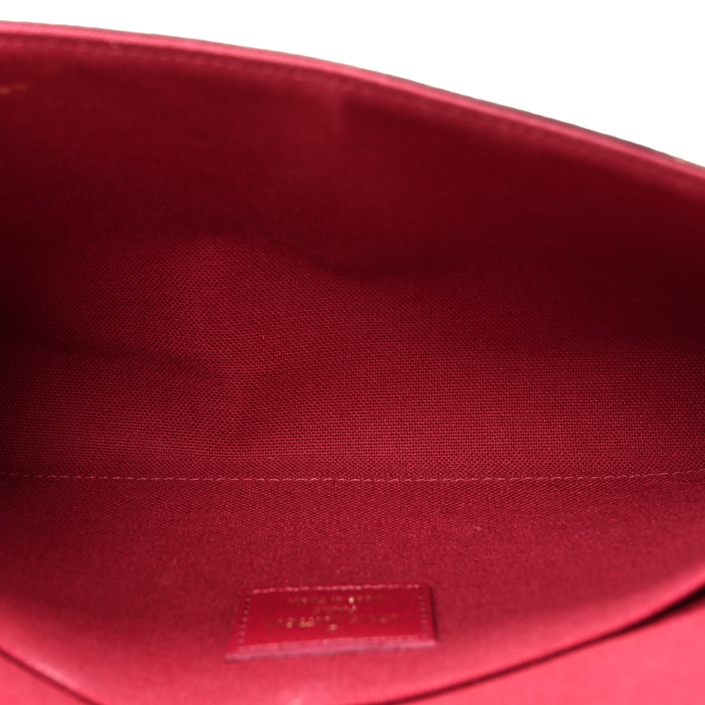 Monogram Pochette Felicie Chain Wallet Fuchsia