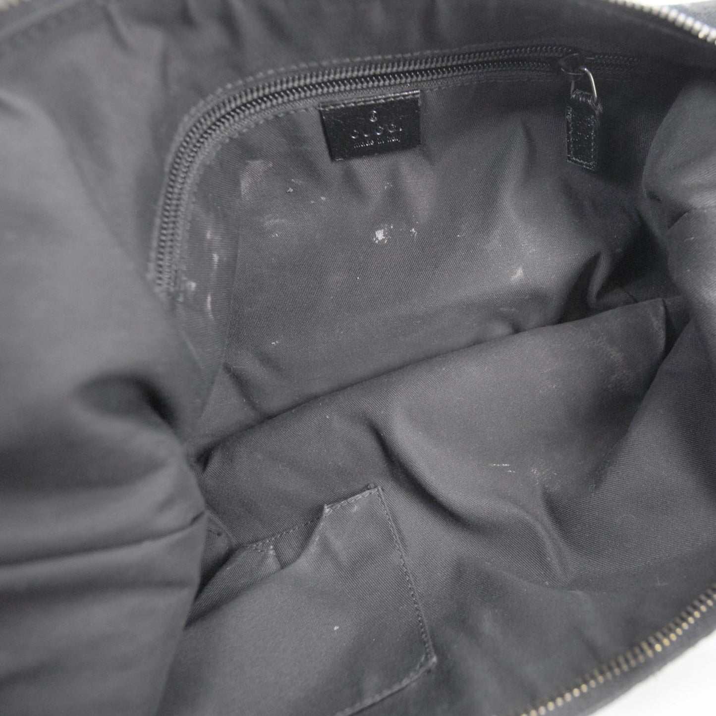 Monogram Web Medium Half Moon Hobo Black