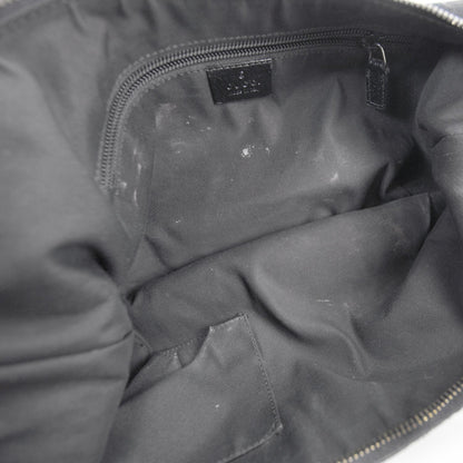 Gucci Monogram Web Medium Half Moon Hobo Black 6 of 10