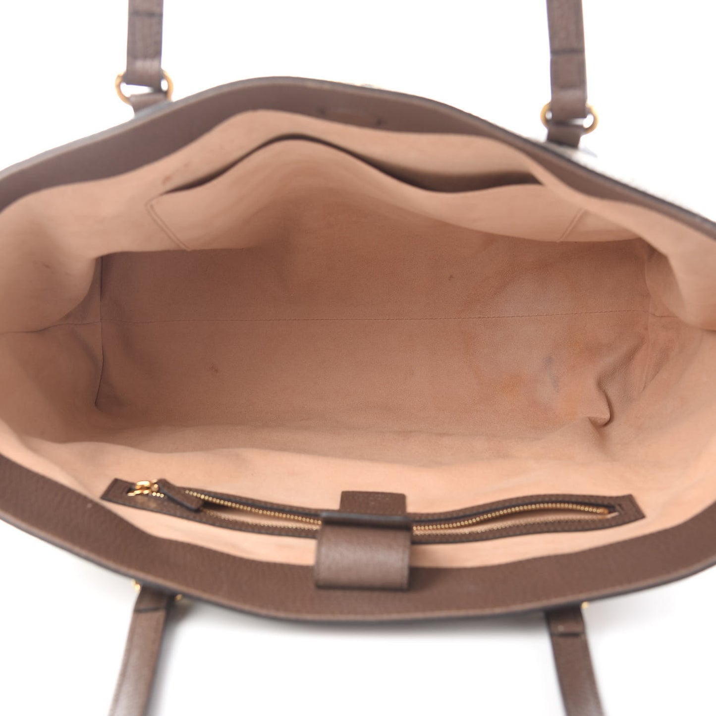 GG Supreme Monogram Medium Ophidia Shopping Tote Brown