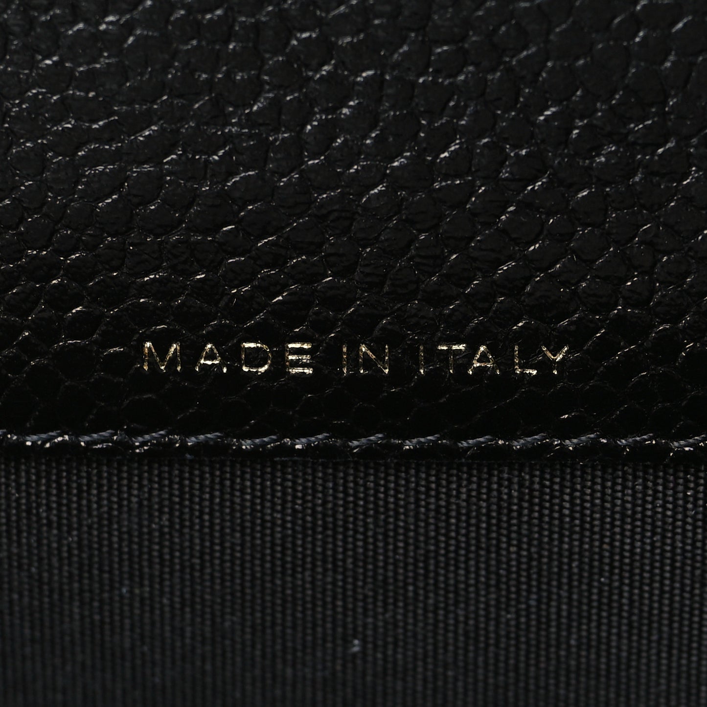 Caviar Camellia Embossed Card Holder Wallet Black