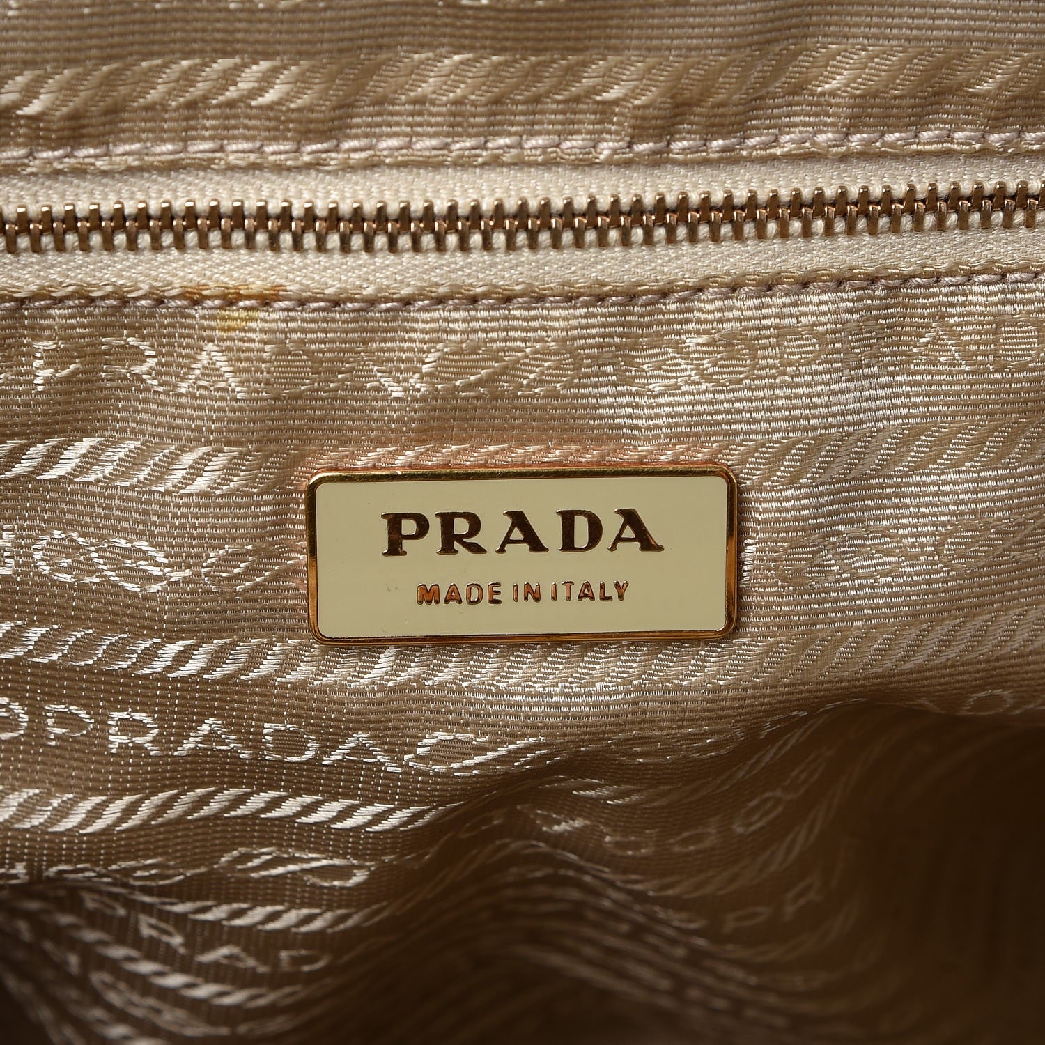Prada Vitello Chic Shoulder Bag Miele 6 of 9