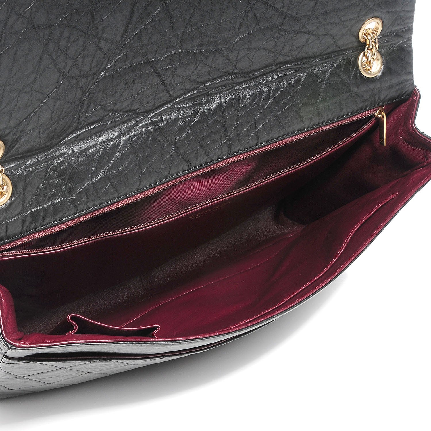 Chanel Aged Calfskin Quilted 2.55 Reissue 228 Flap Black 5 of 8