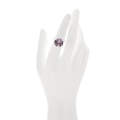 Tiffany Sterling Silver Amethyst Sparklers Octagonal Cocktail Ring 52 6 2 of 6