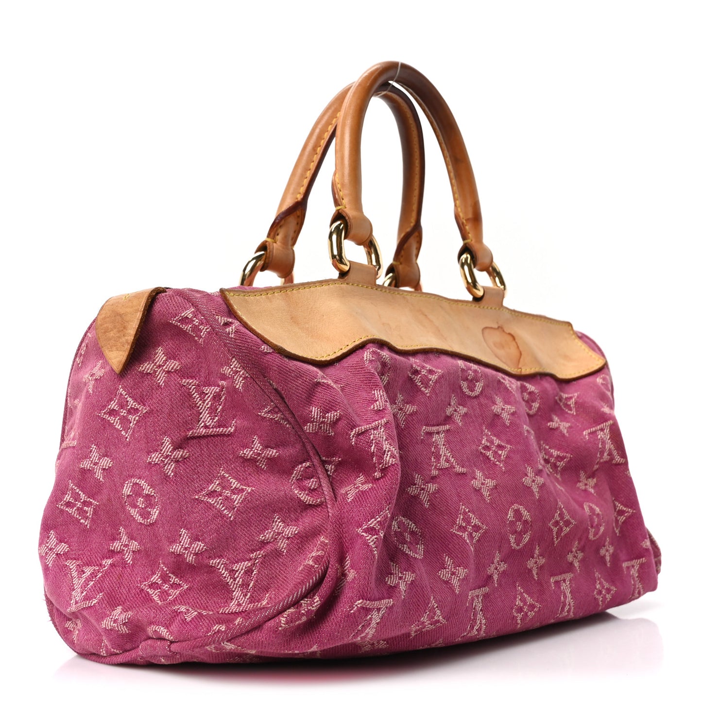 Monogram Denim Neo Speedy Fuchsia