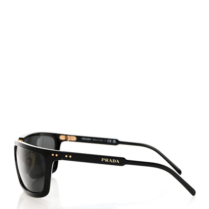 Prada Acetate Sunglasses SPR A11 Black Gold 3 of 8