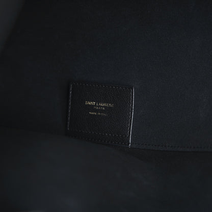 Saint Laurent Calfskin Large Shopping Tote Black 7 of 8
