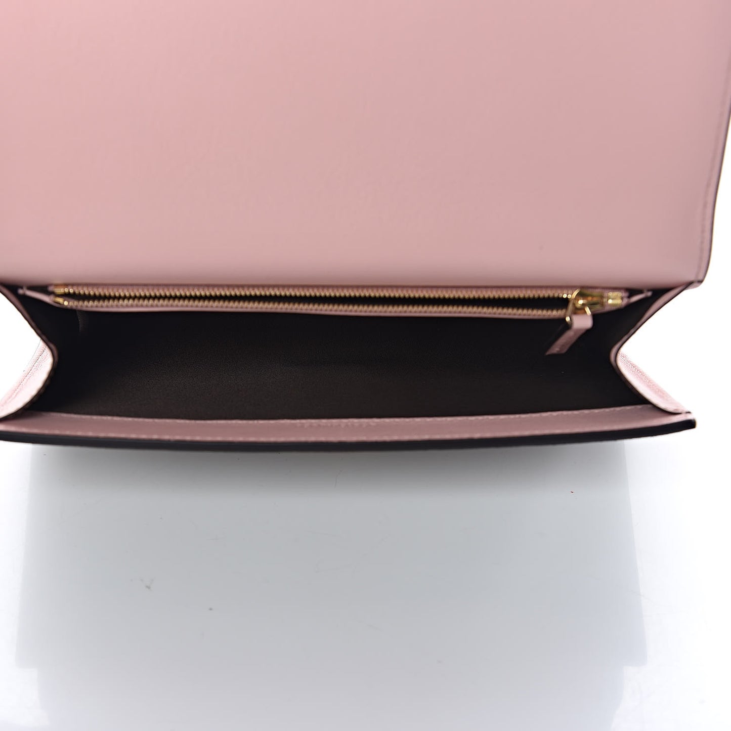 GG Supreme Monogram Calfskin Padlock Clutch Beige Perfect Pink