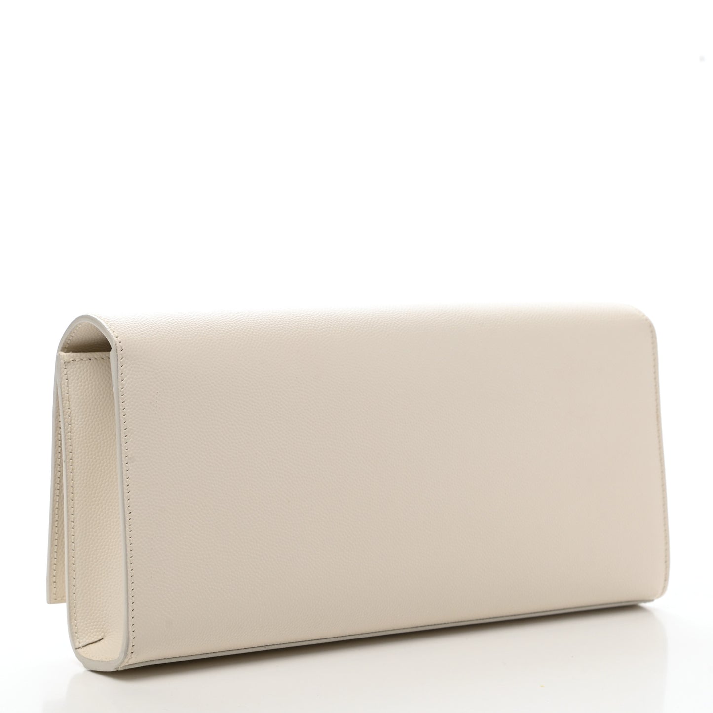 Grain De Poudre Classic Monogram Cassandre Clutch Dove White