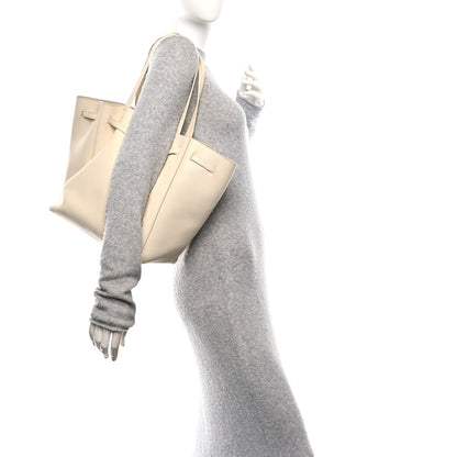 Celine Soft Grained Calfskin Small Belt Cabas Phantom Vanilla 2 of 10