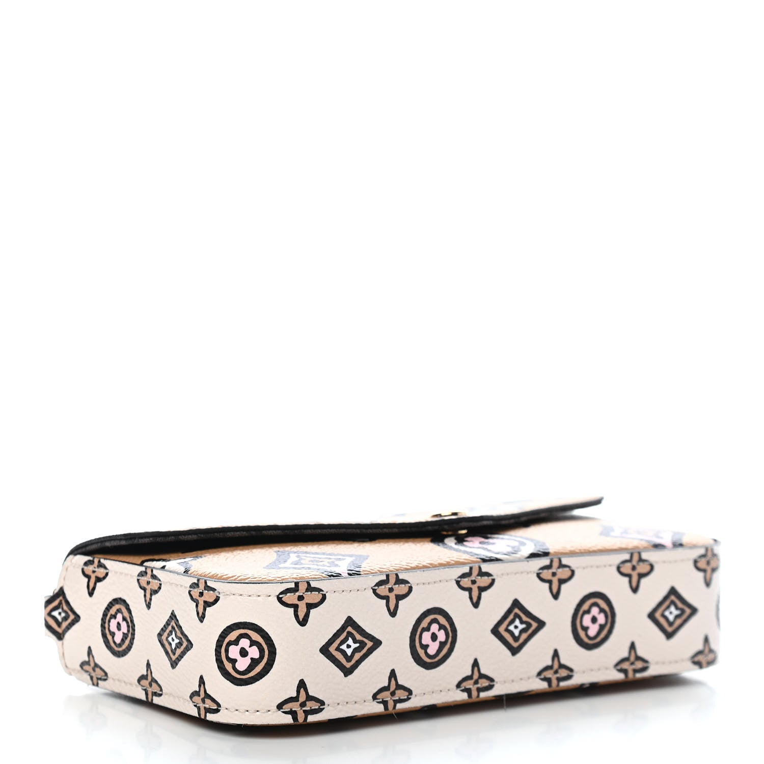 Louis Vuitton Monogram Wild At Heart Felicie Strap & Go Arizona Creme 4 of 8