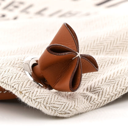 Hermes Toile Swift Maline Bag Gold Craie 9 of 10