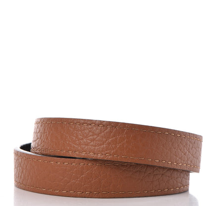 Louis Vuitton Taurillon LV Initiales Reversible Bracelet Brown Black 3 of 5