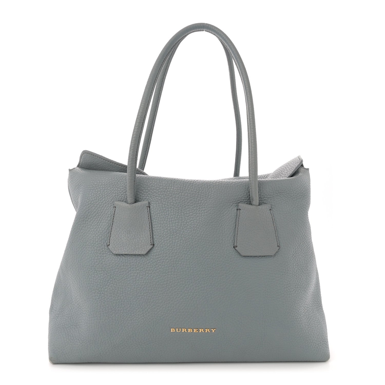 Burberry London Grainy Calfskin Medium Baynard Tote Sky Blue 1 of 18