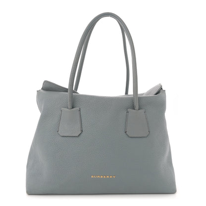 Burberry London Grainy Calfskin Medium Baynard Tote Sky Blue 1 of 18