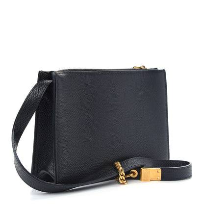 Valentino Garavani Grainy Calfskin VSling Clutch Black 3 of 8