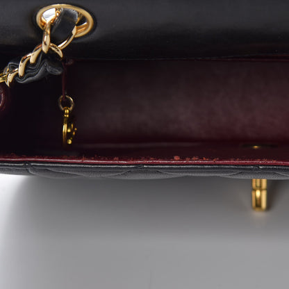 Chanel Lambskin Quilted Small Single Flap Black 11 of 15