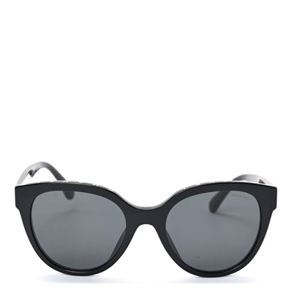 Chanel Acetate CC Butterfly Sunglasses 5414-A Black 2 of 6