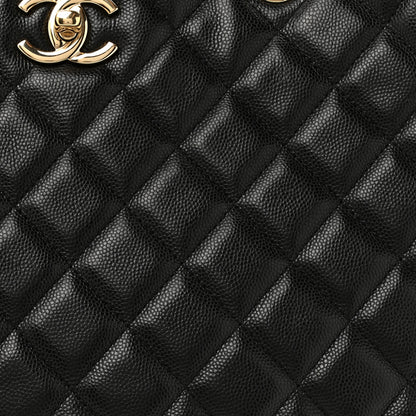 Chanel Caviar Quilted Large Shopping Tote Black 8 of 16