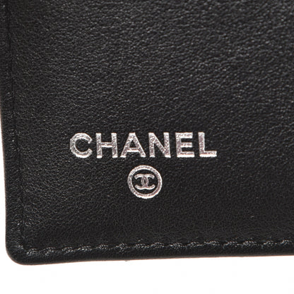 Chanel Patent Quilted Compact French Flap Wallet Black 6 of 9