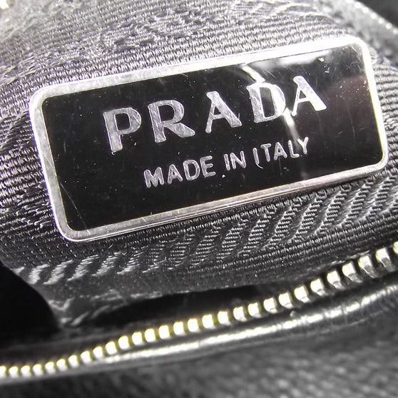 Prada Vitello Daino Shoulder Bag Black 6 of 8