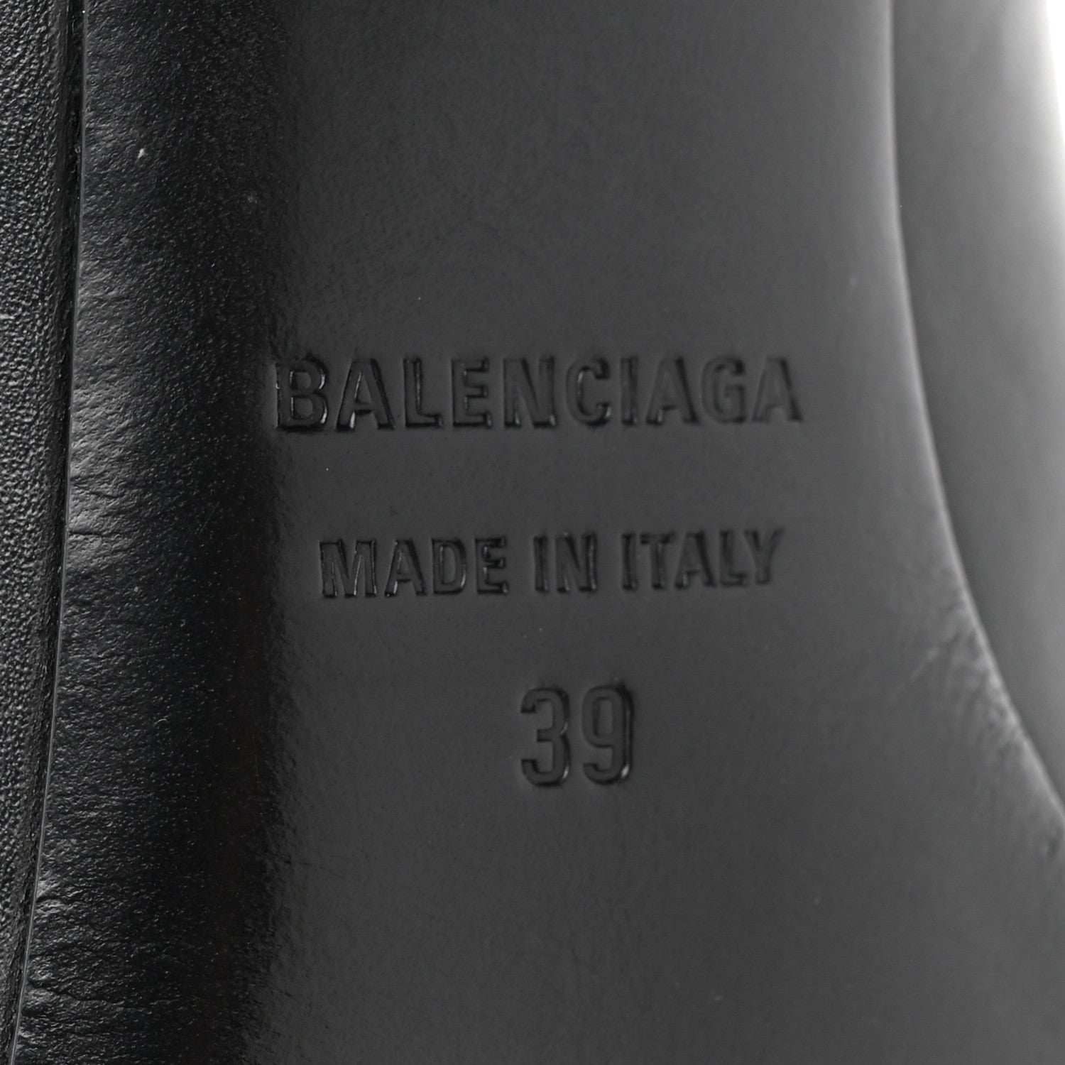 Balenciaga Shiny Soft Calfskin BB Flex 90mm Pumps 39 Black Gold 7 of 9
