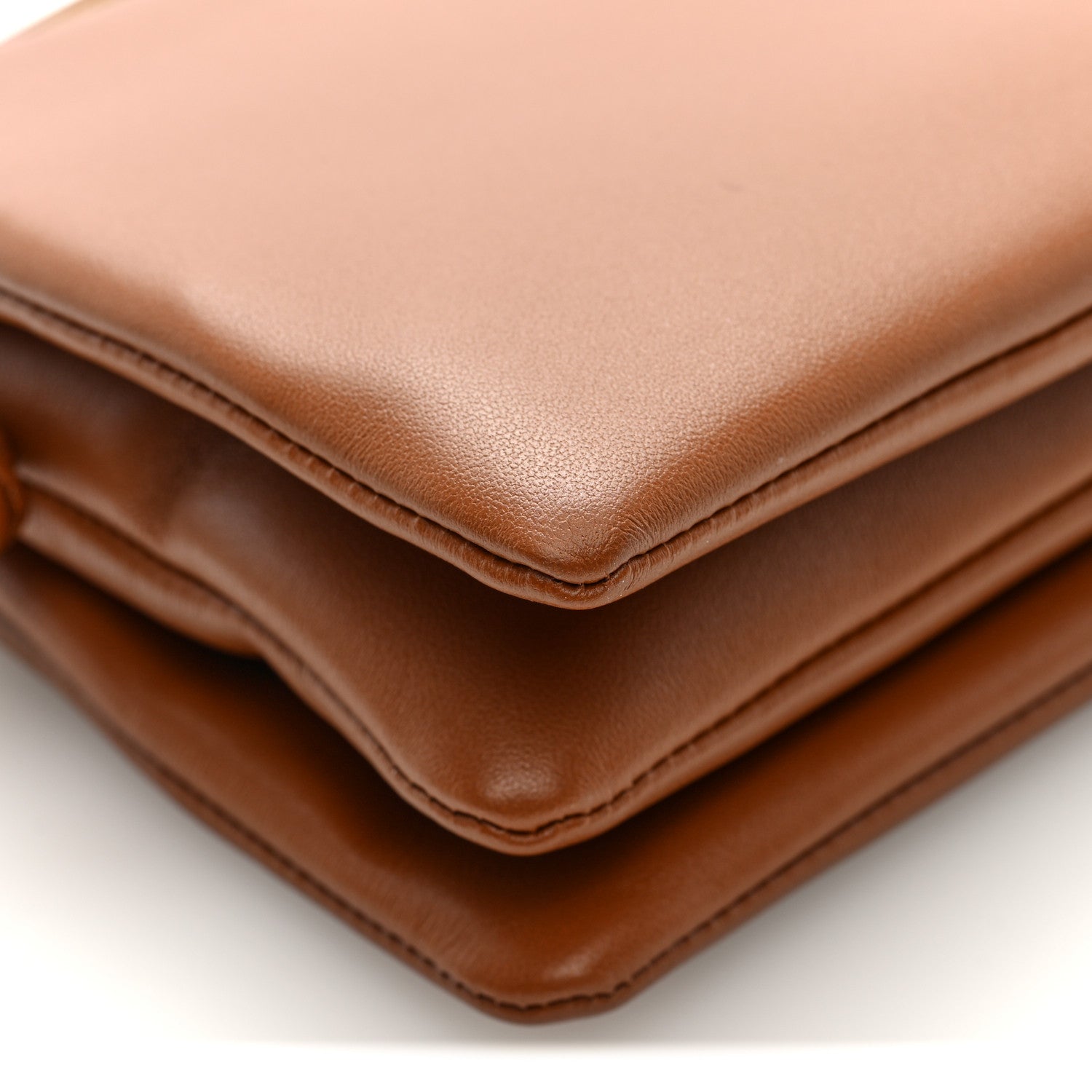 Celine Smooth Lambskin Trio Crossbody Flap Bag Soft Tan 8 of 9