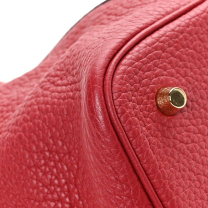 Hermes Taurillon Clemence Picotin Lock 22 MM Rouge Grenat 11 of 12