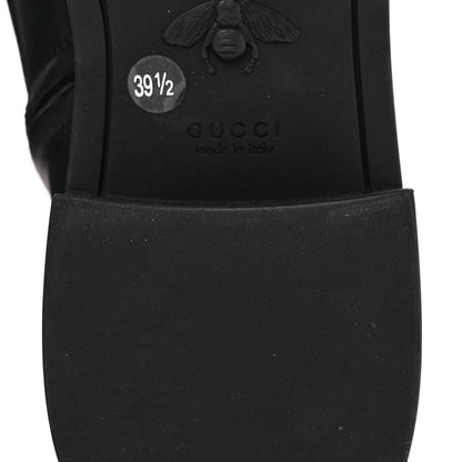 Gucci Flores Calfskin Nappa Matelasse GG 40mm Ankle Boots 39.5 Black 12 of 13
