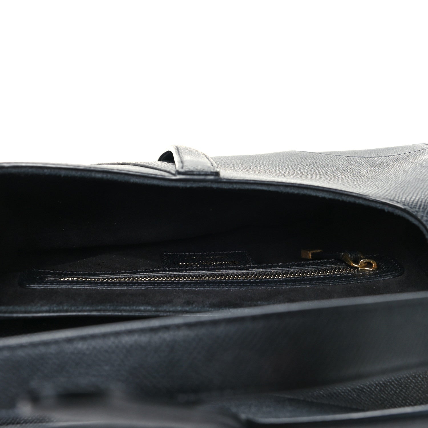 Christian Dior Grained Calfskin Saddle Bag Black 5 of 10