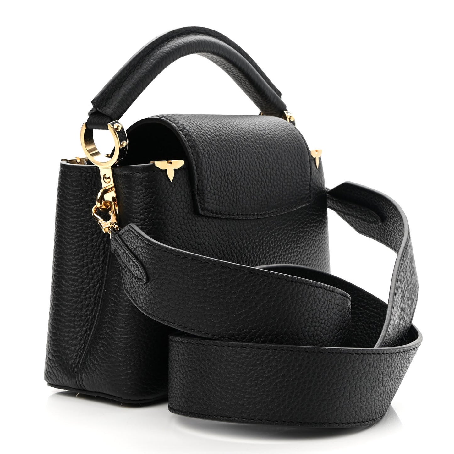 Taurillon Embellished Flower Crown Capucines Mini Black