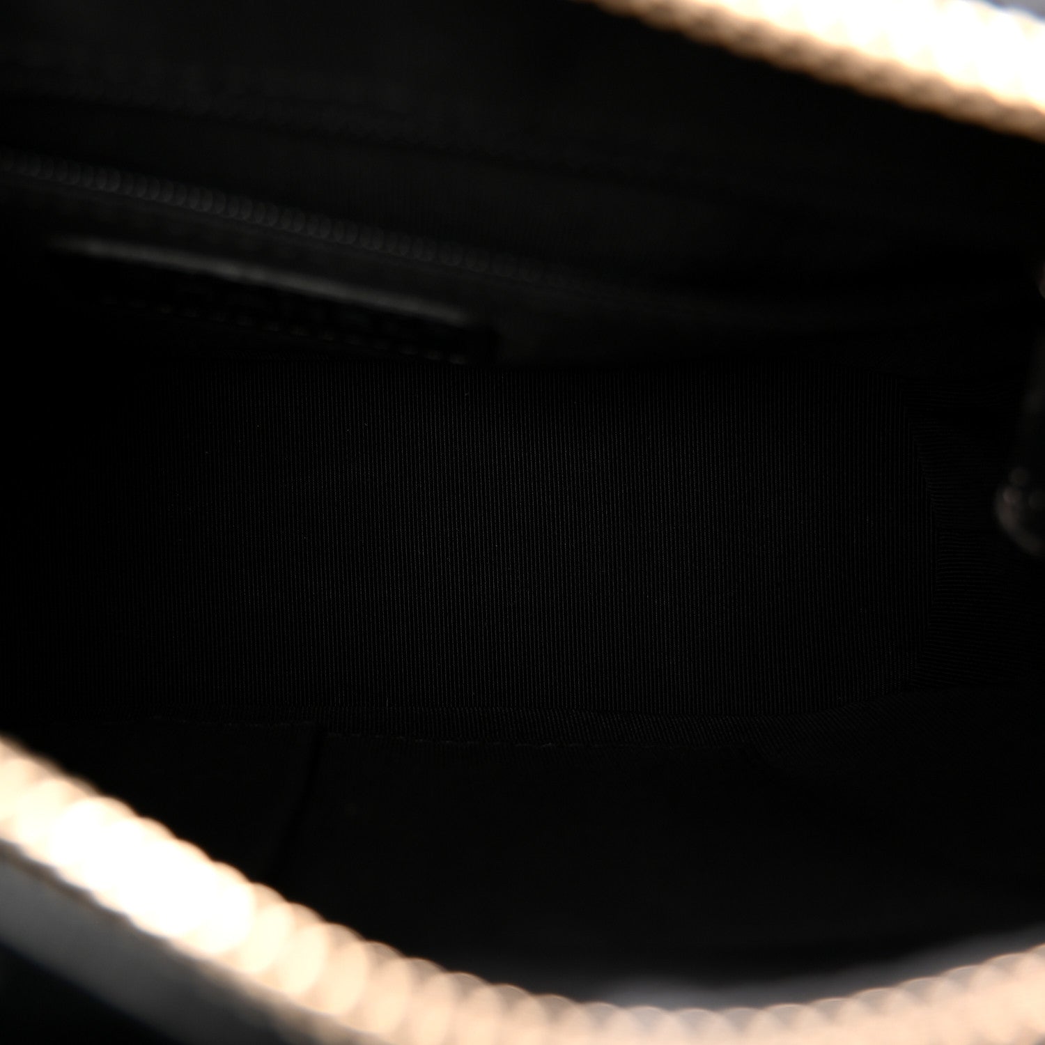 Chanel Metallic Crumpled Goatskin Quilted Small Gabrielle Hobo Black Rose Gold 5 of 10