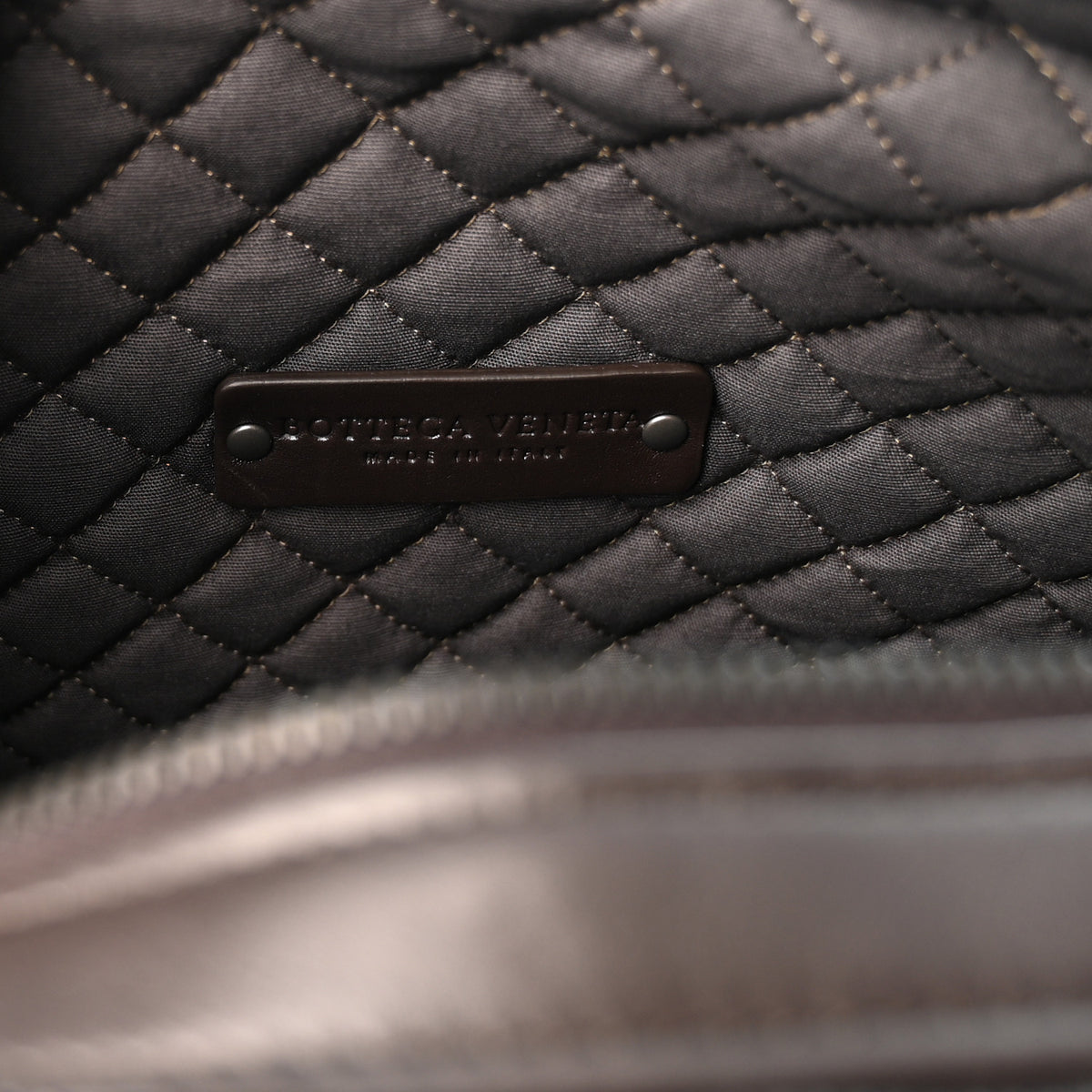 Nappa Intrecciato Briefcase Top Handle Ebano
