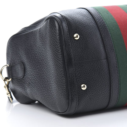 Gucci Calfskin Vintage Web Medium Boston Black 9 of 15