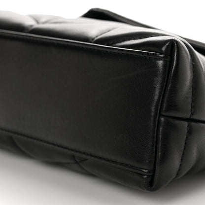 Saint Laurent Lambskin Quilted Toy Loulou Puffer Monogram Chain Satchel Black 11 of 12