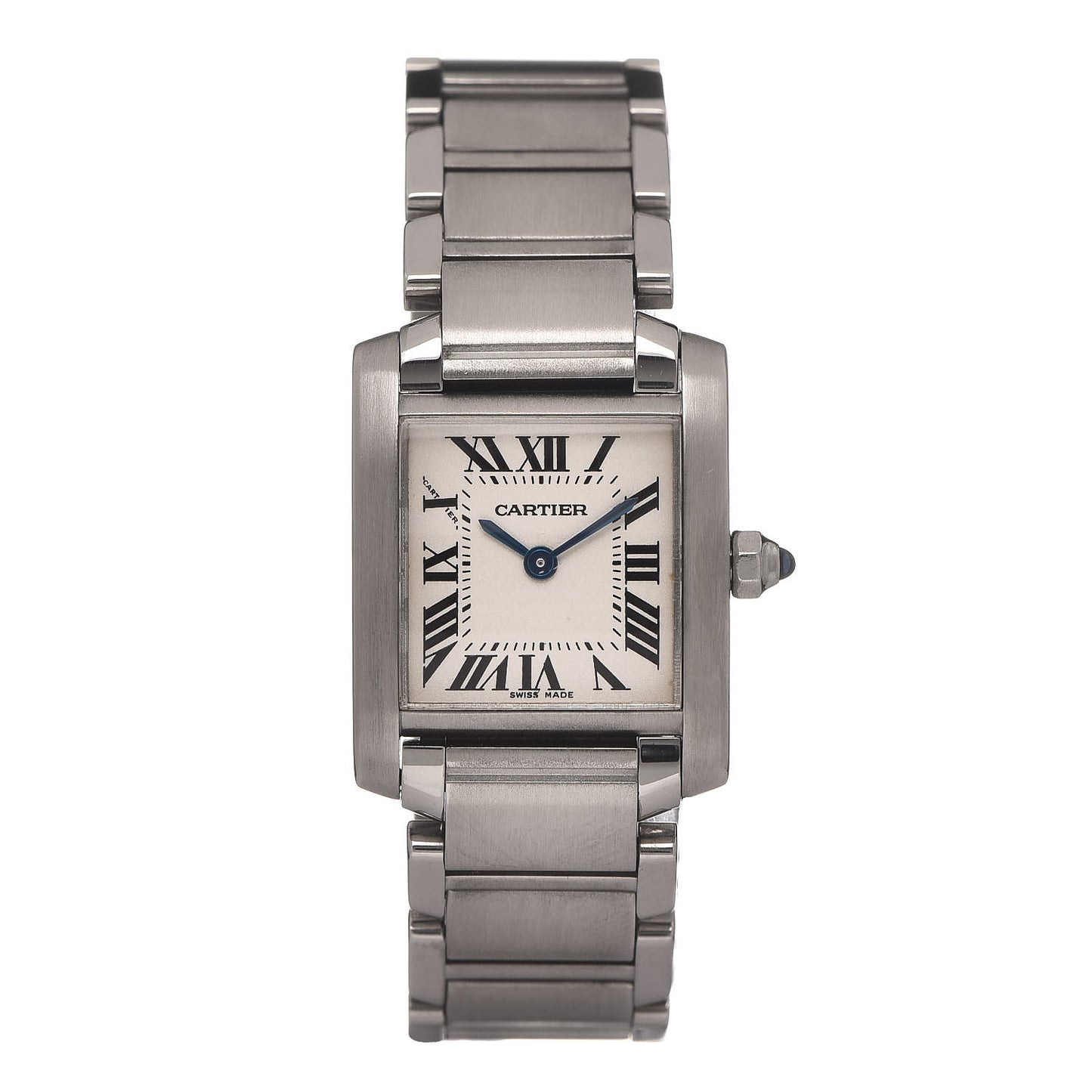 Stainless Steel 20mm Tank Francaise Quartz Watch