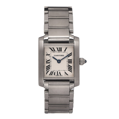 Cartier Stainless Steel 20mm Tank Francaise Quartz Watch 1 of 9