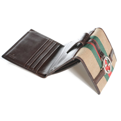 Gucci Canvas Web Reins Compact Wallet 5 of 8