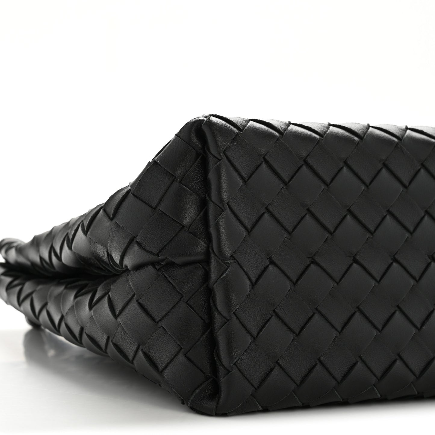 Nappa Intrecciato Medium Andiamo Shoulder Bag Black Black