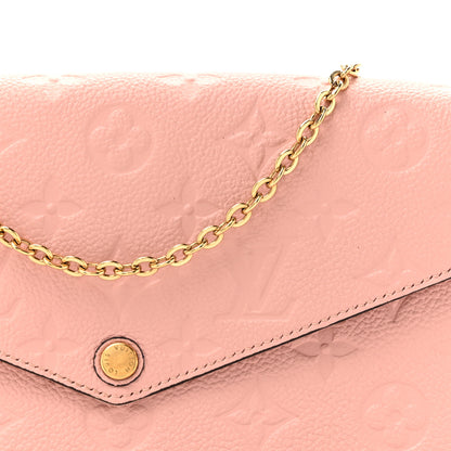 Louis Vuitton Empreinte Pochette Felicie Chain Wallet Rose Poudre 8 of 13