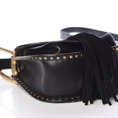 Chloe Calfskin Braided Mini Hudson Shoulder Bag Black 5 of 9